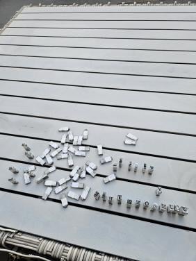 Vintage mooie Letter Stempels voor Leerbewerking