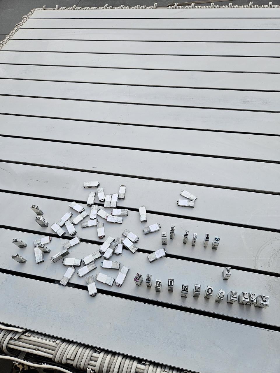 Vintage mooie Letter Stempels voor Leerbewerking