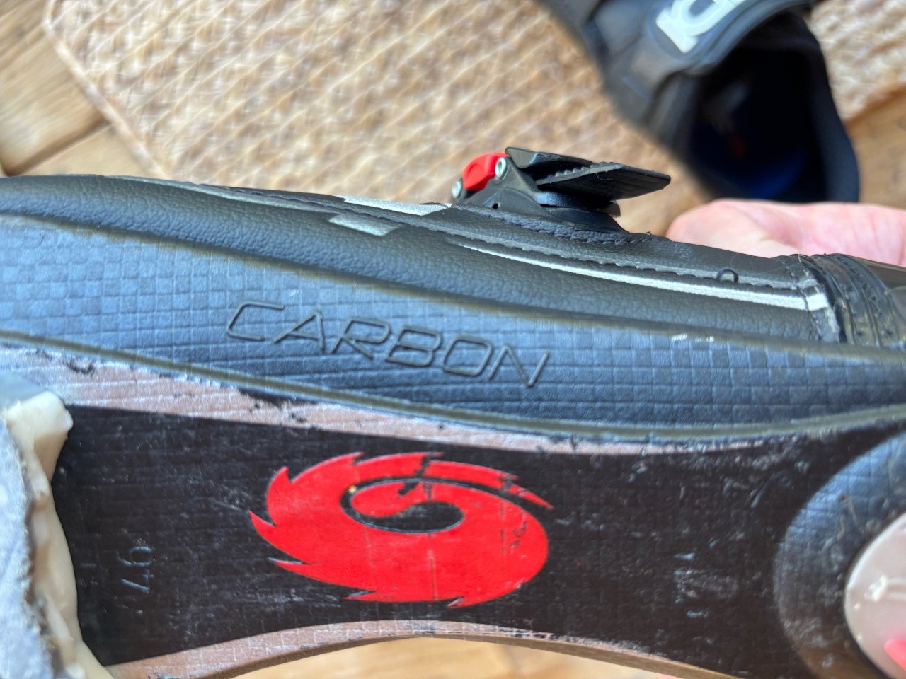 Sidi racefietsschoenen maat 46 vallen klein als 44,5/45