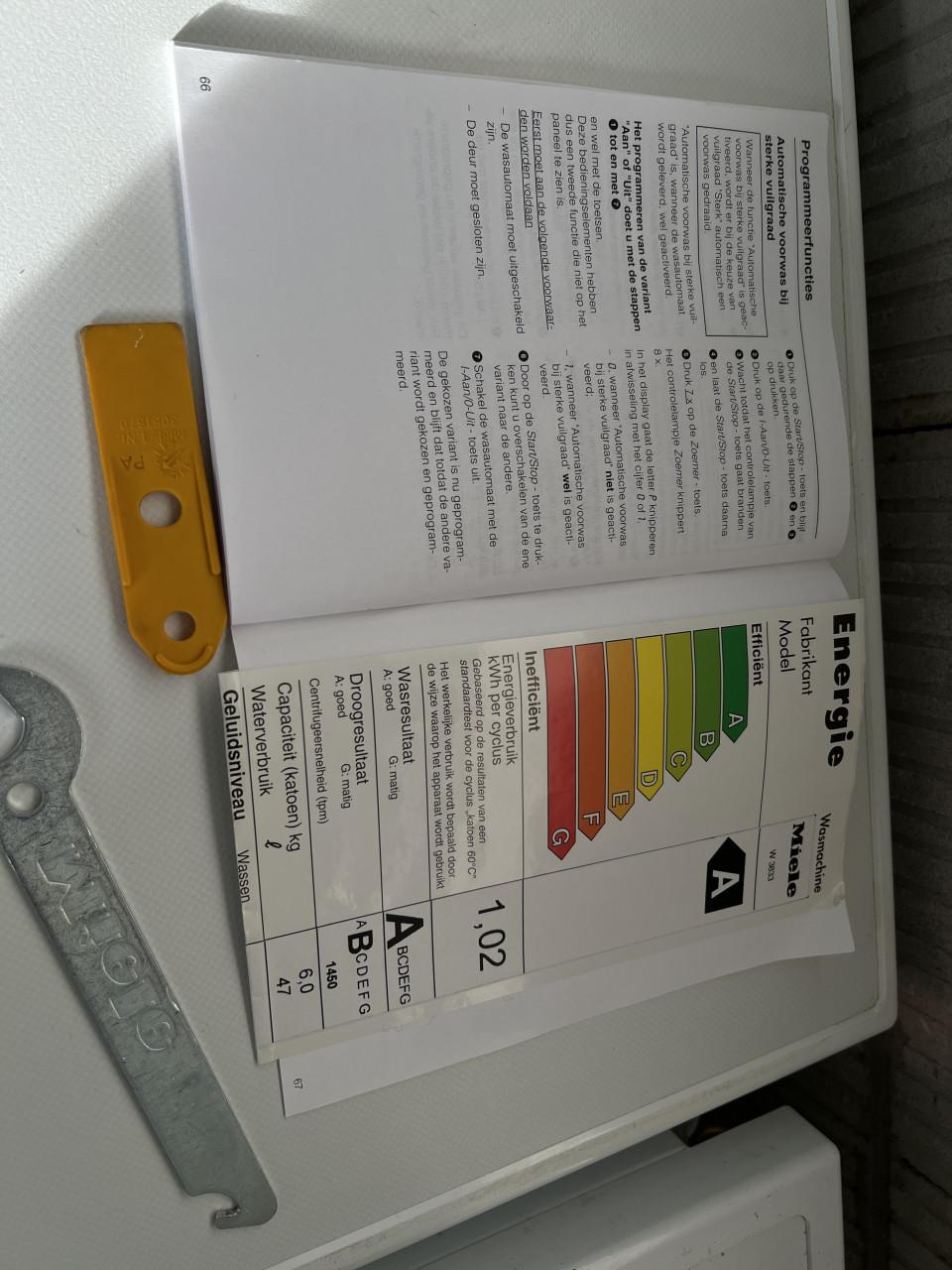 Miele SoftCare System Wasmachine – 6 kg / 1450 toeren