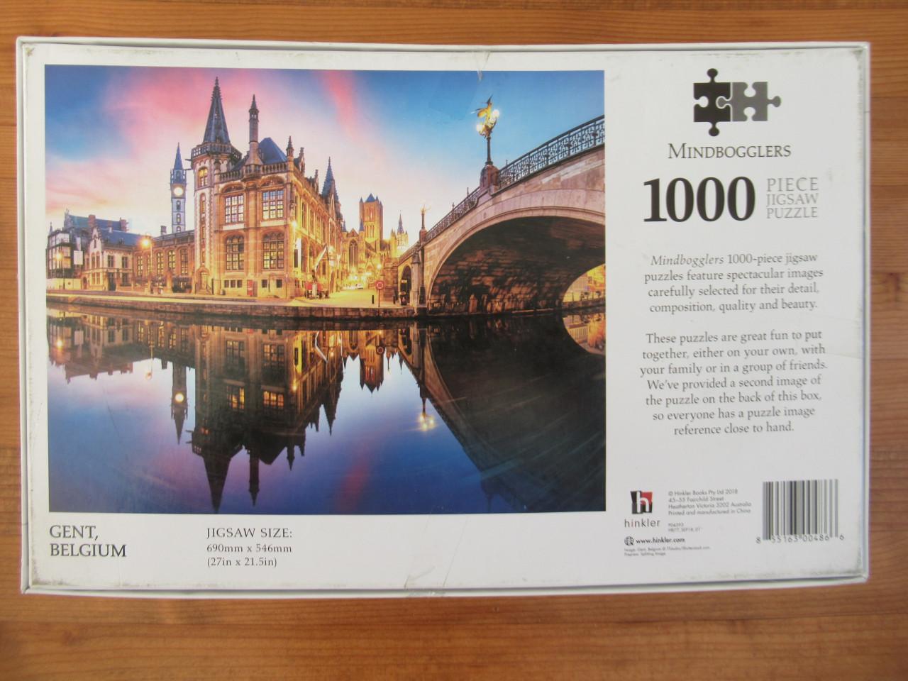 Leuke volledige puzzel van 1000 stukjes, zo goed als nieuw.