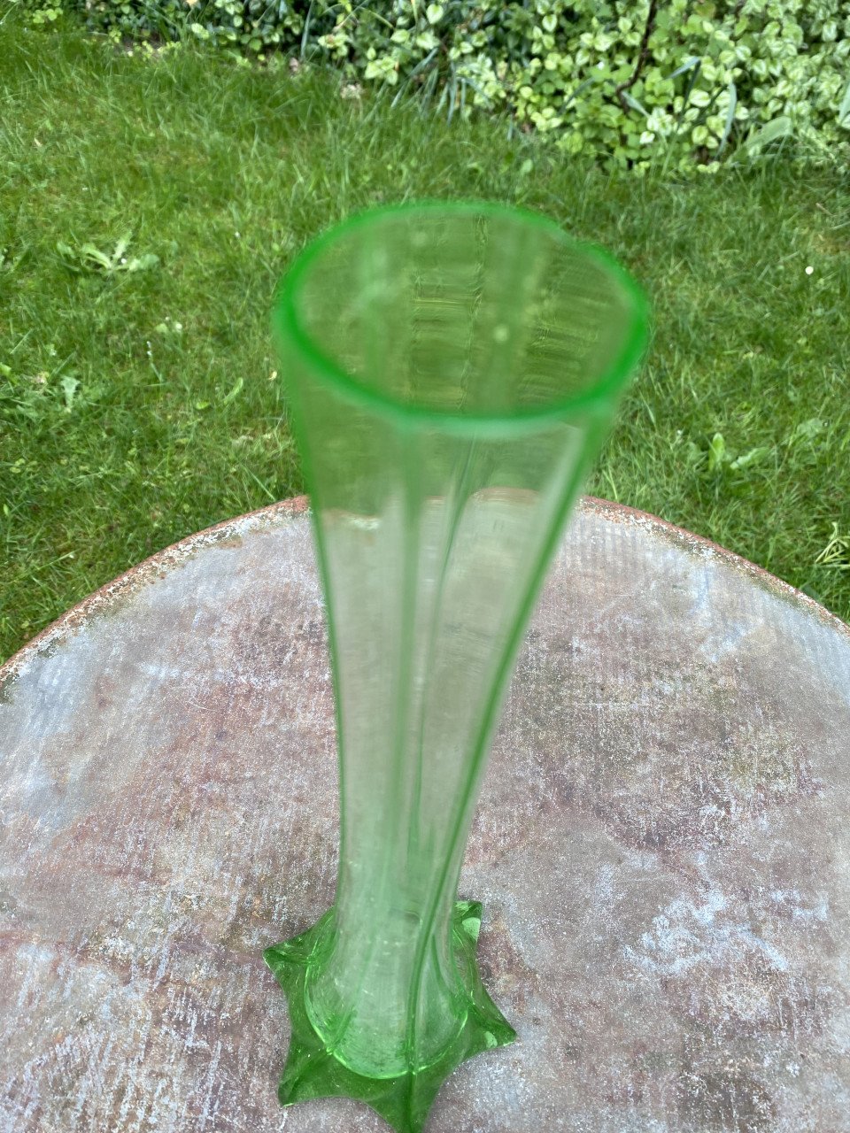 Vaas groen glas