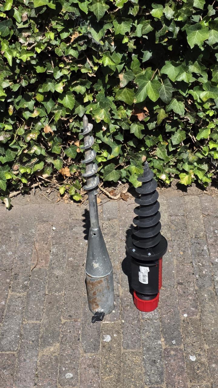 Parasolhouders voor op 't strand