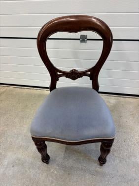 6x biedermeier eetkamer stoelen