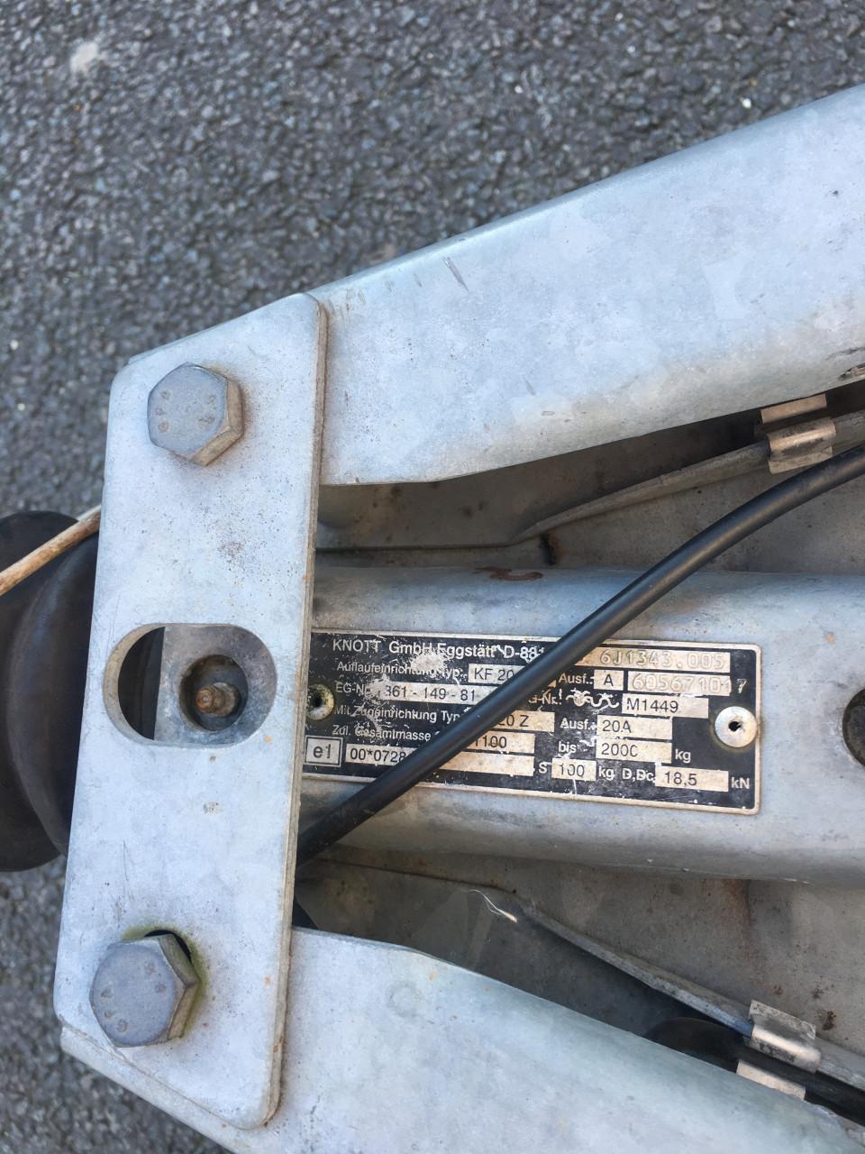 Aanhangwagen Saris 2000 kg.