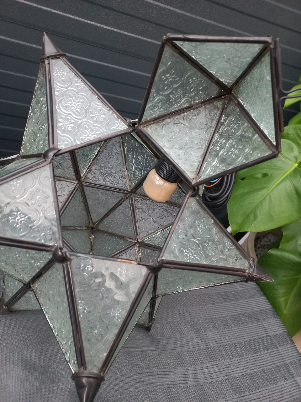 2x prachtige Industriële Retro Wind Glas Ster Kroonluchter Plafond Lampe