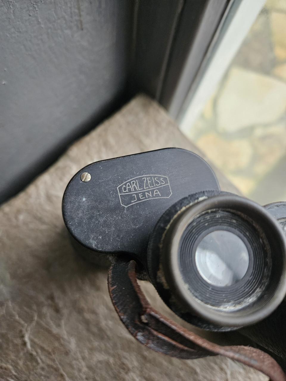 Antieke Carl Zeiss Jena 10x 50 Dekarem verrekijker DDR
