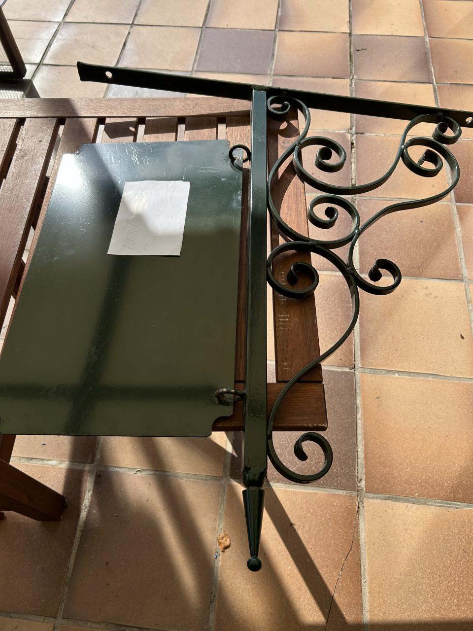 Metalen naambord