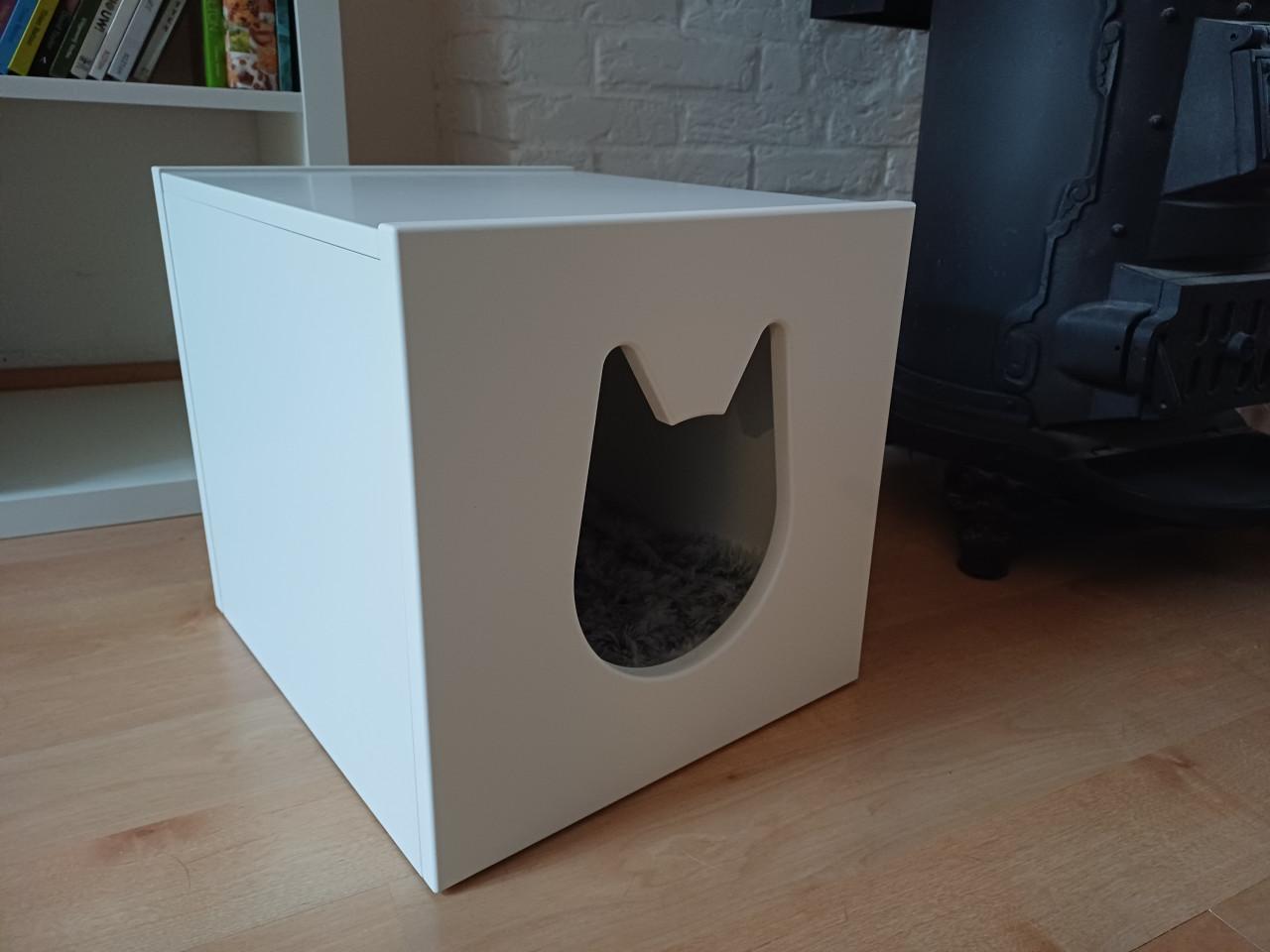 NIEUW: Ikea Kallax kattenhuis met bijbehorend kussentje