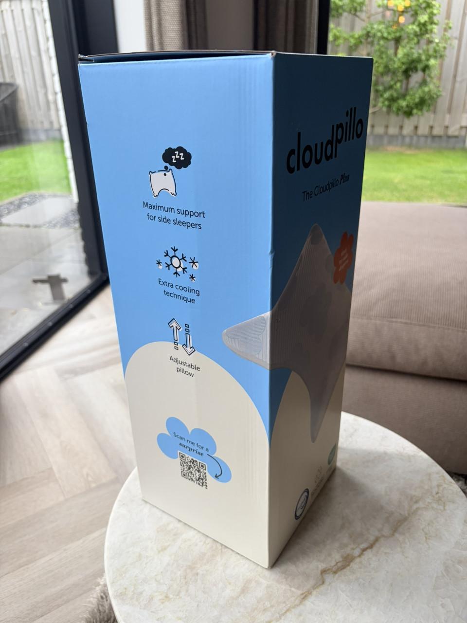 Nieuwe Cloudpillo Plus hoofdkussen voor zijslapers (ongebruikt)