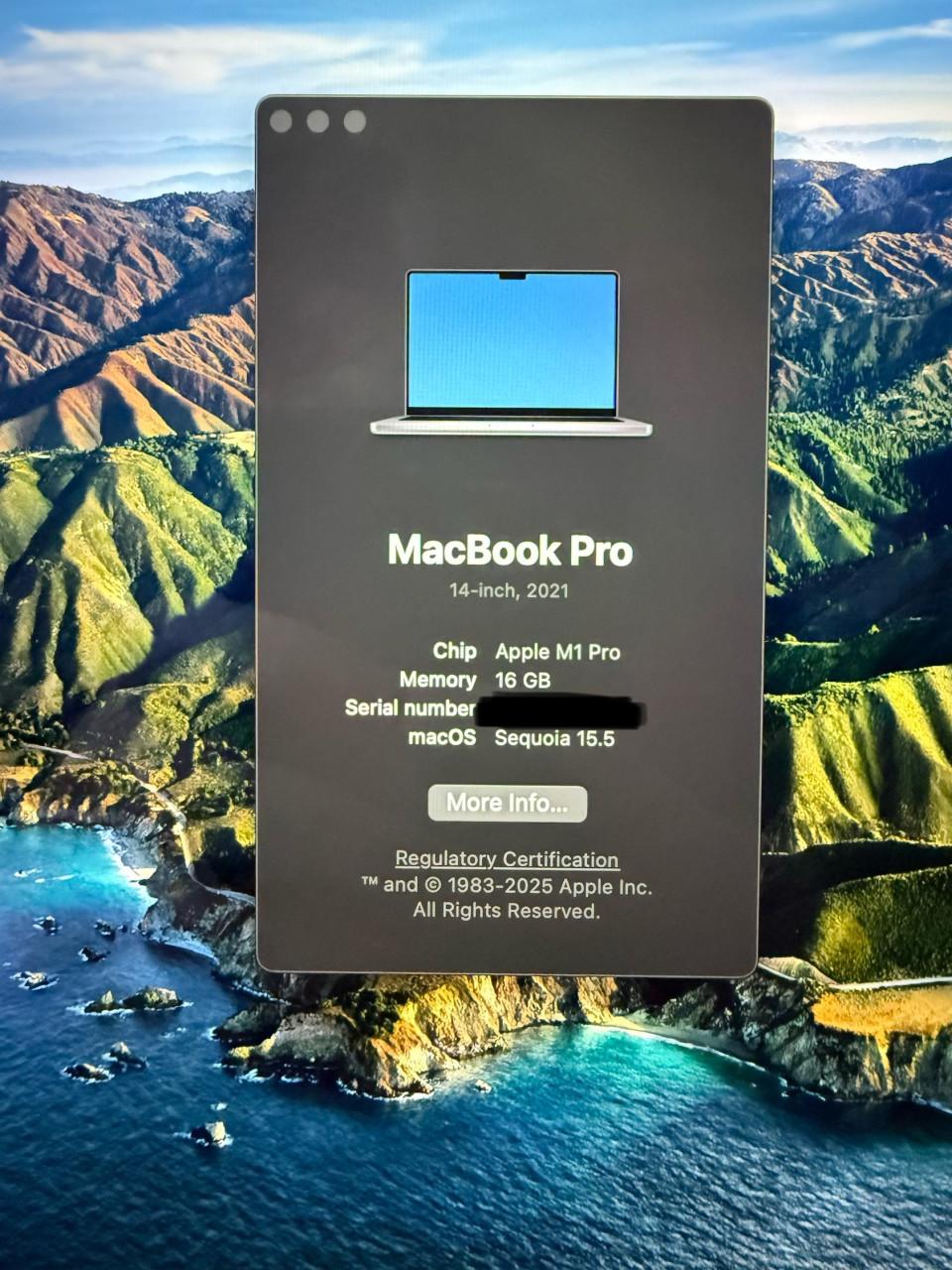 Apple Macbook Pro 14” 2021 // 16 GB // 512 GB SSD