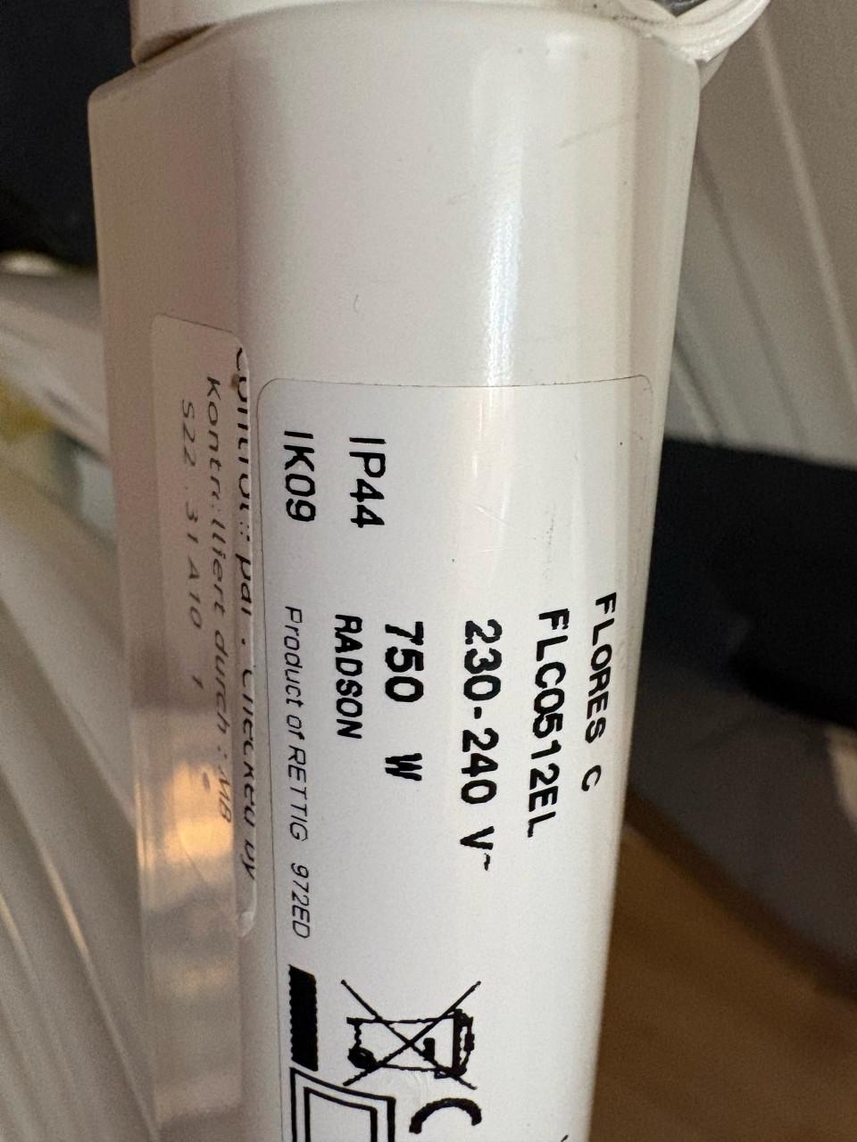 Elektronische design radiator handdoek radiator