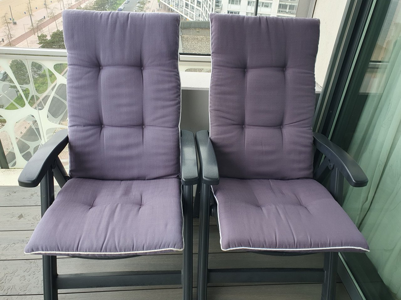 4 HARTMAN VERSTELBARE TUINSTOELEN