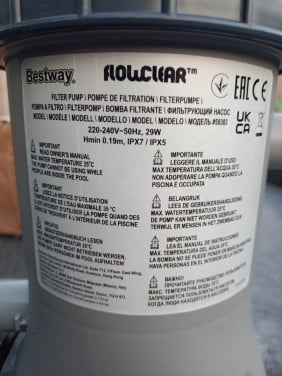 Zwembad filterpomp (bestway flowclear 58383, 2m3 p/u)