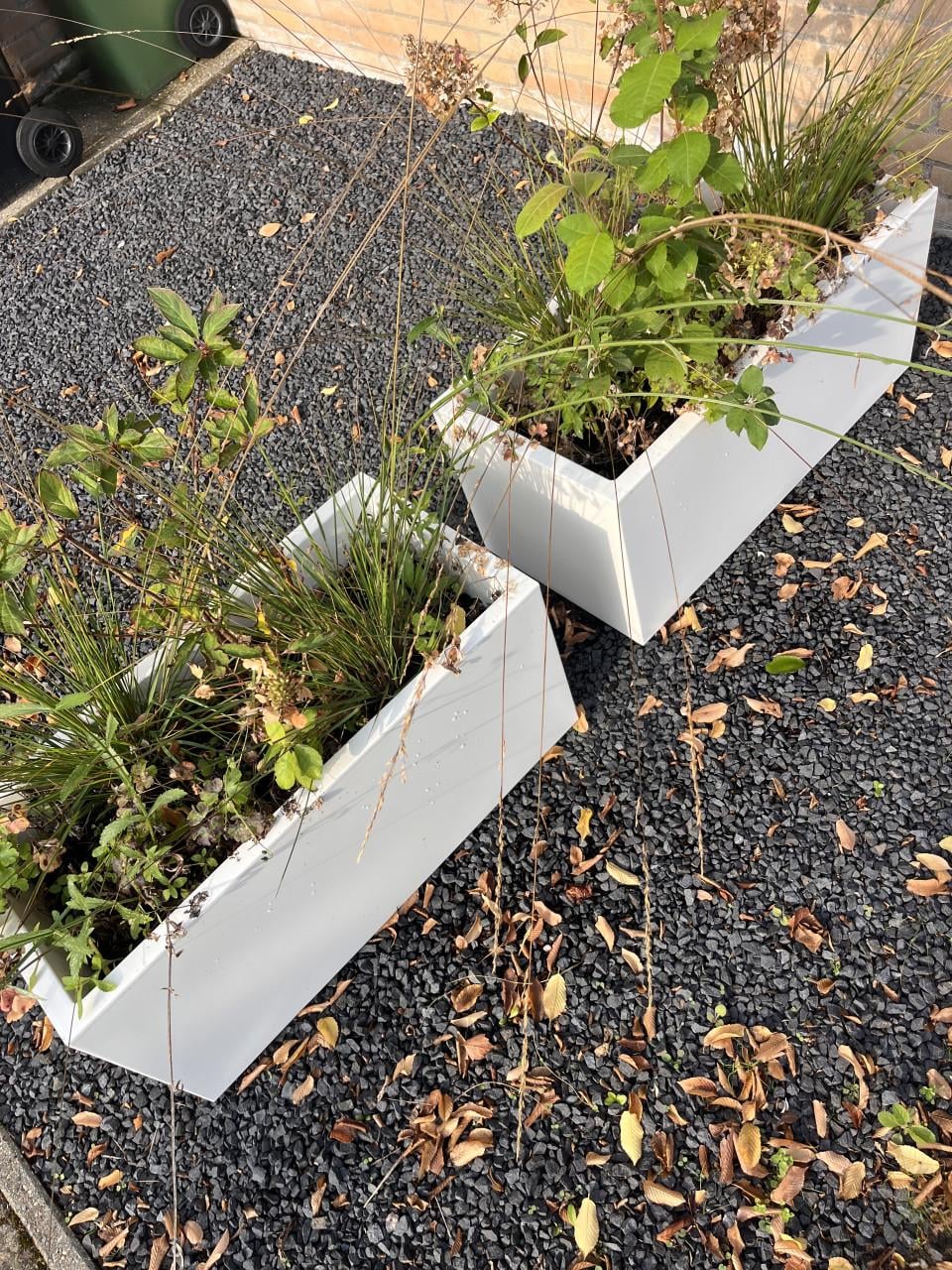 2x witte plantenbak Elho