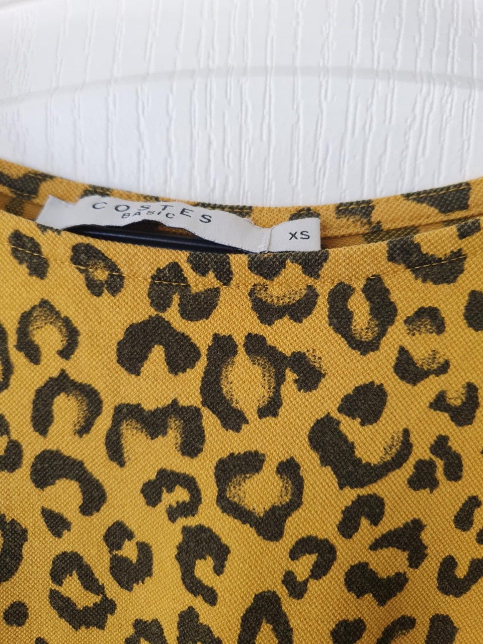 Okergeel jurkje Costes korte mouwen maat 34