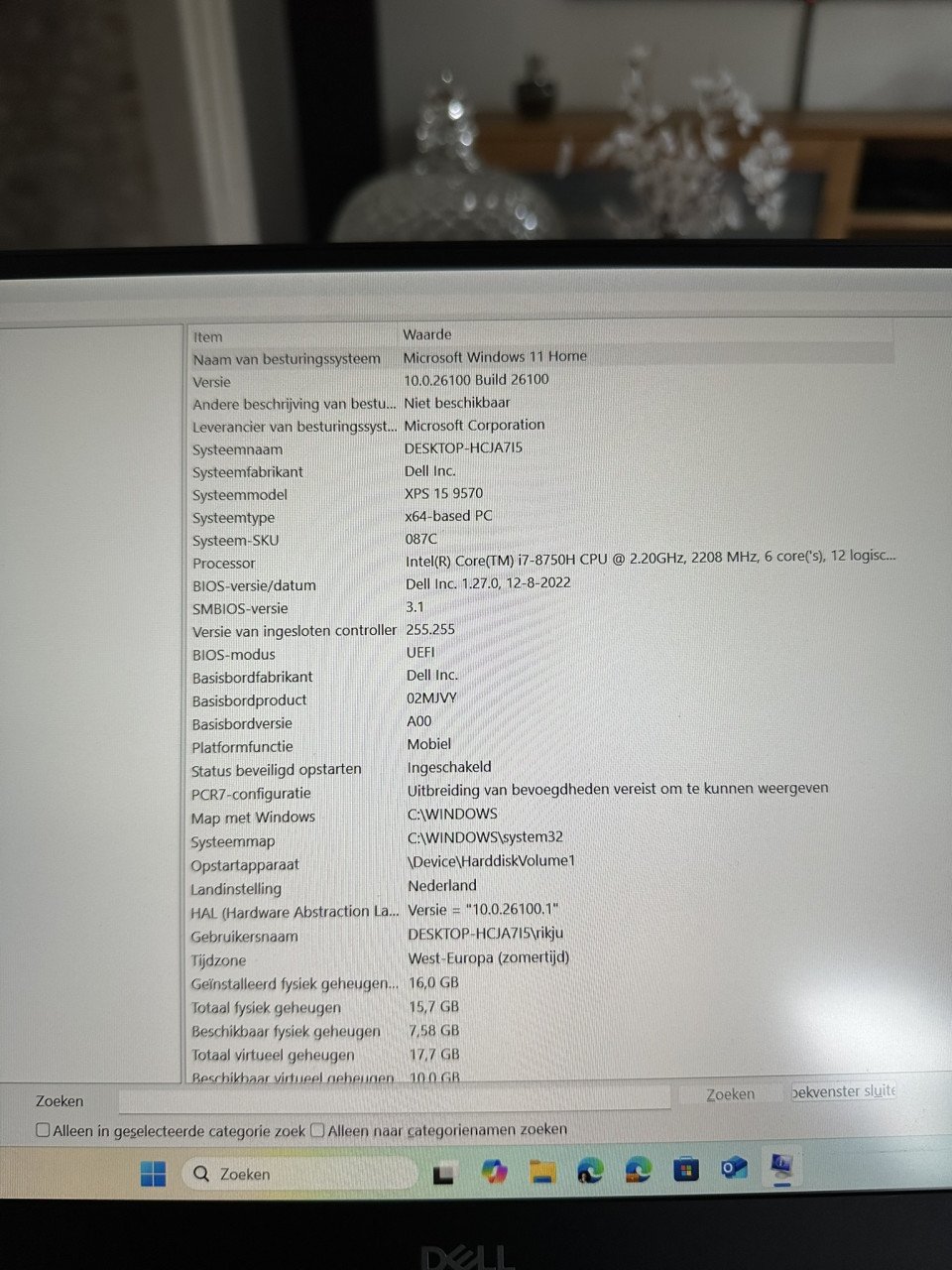 Dell XPS 15 9570 met originele aktetas en accessoires