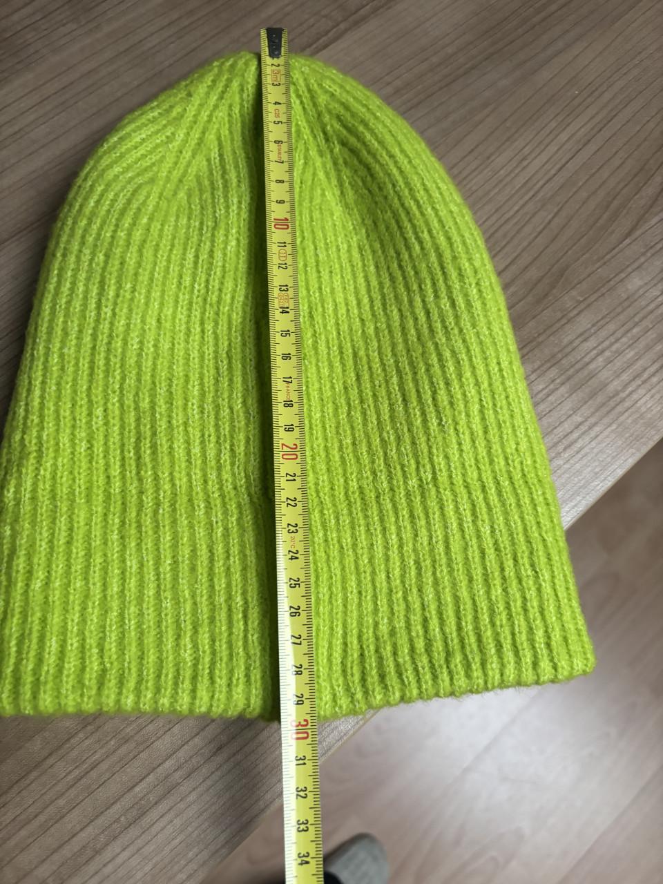 Sarlini muts & sjaal limoengroen