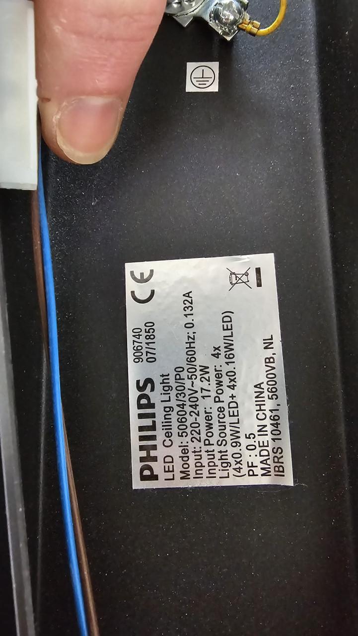 Plafondlamp phillips 4 spots 3 kleurstanden, led