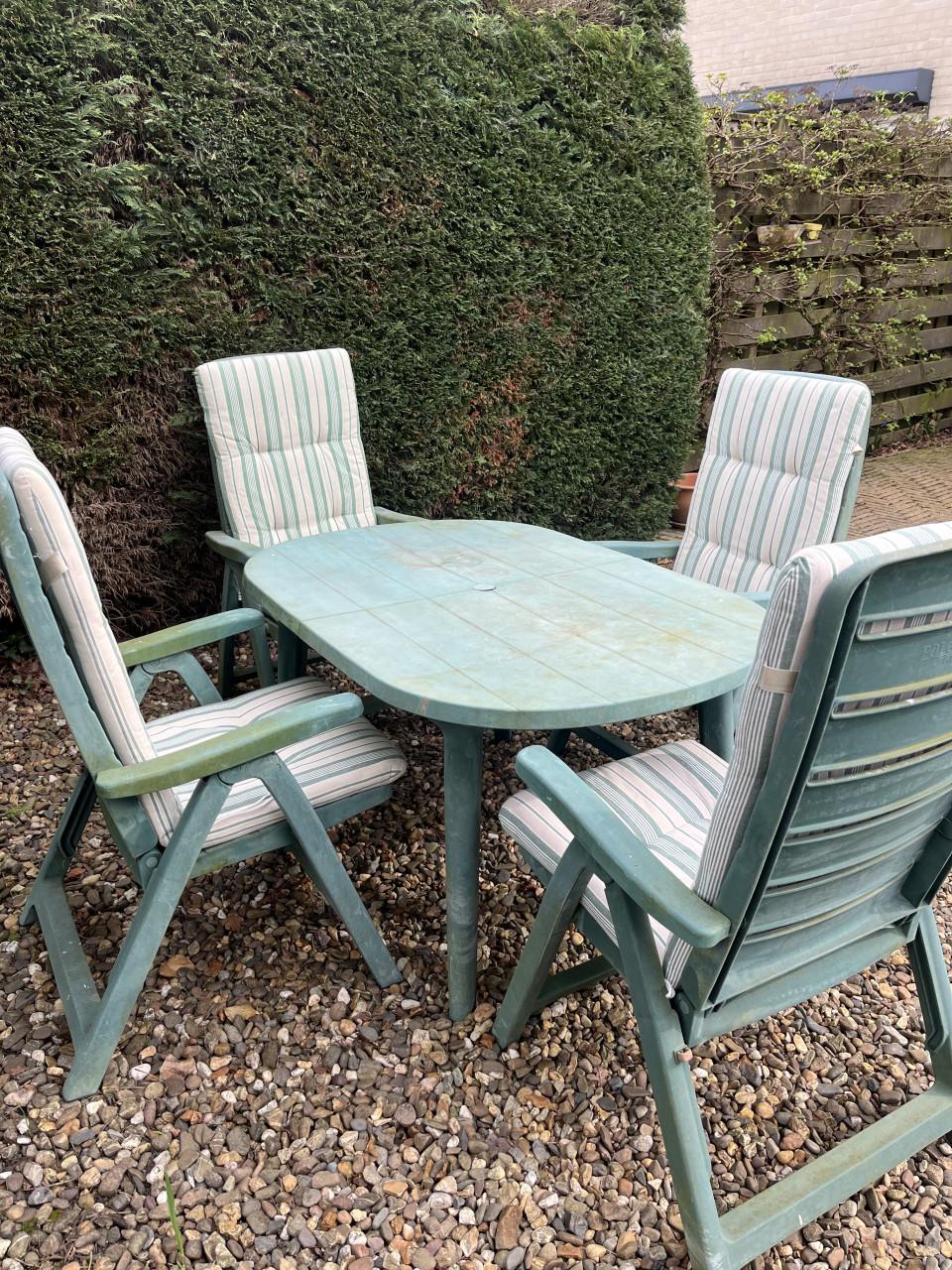 ## Kettler tuinset compleet met mooie kussens ##