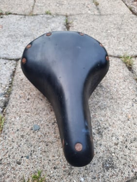 Leren brooks fietszadel