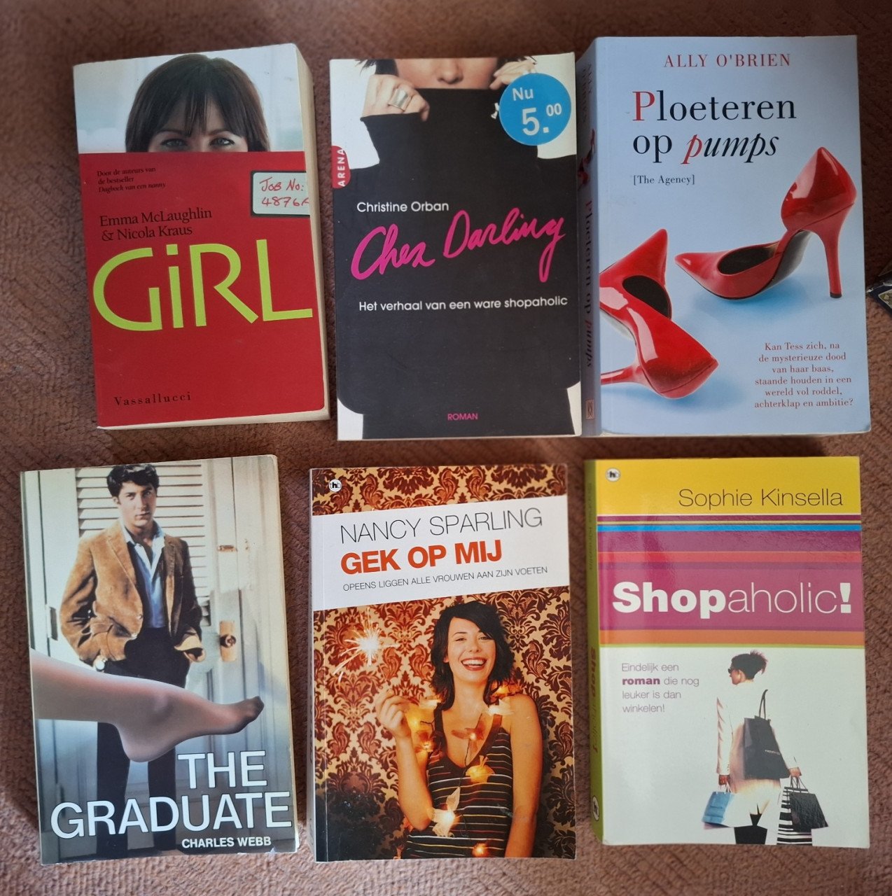 Diverse chicklits, lekker-lui-lezen-romans vol humor en romantiek