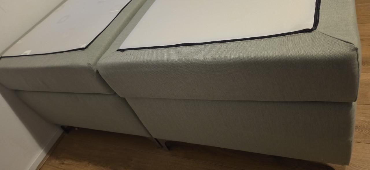 Boxspring 160 met topper en matrassen