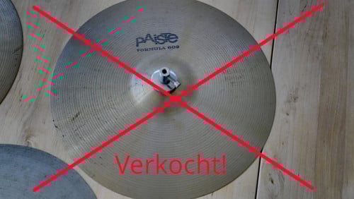 Hihat set, Vintage Paiste 602, 14 inch set; VERKOCHT.!