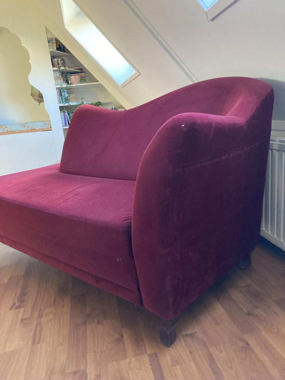 Fluwelen sofa