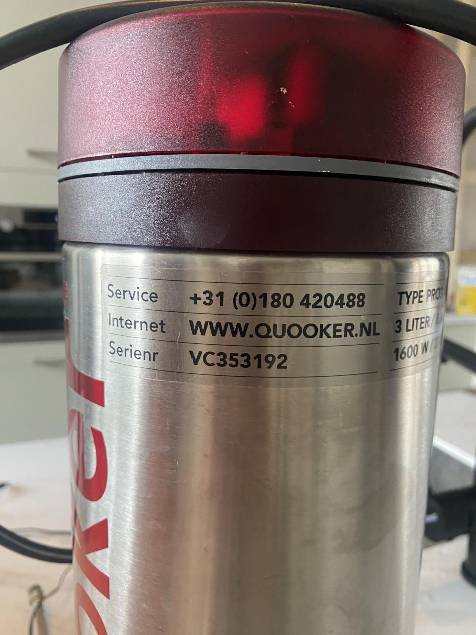 Quooker - 3 liter reservoir + kraan