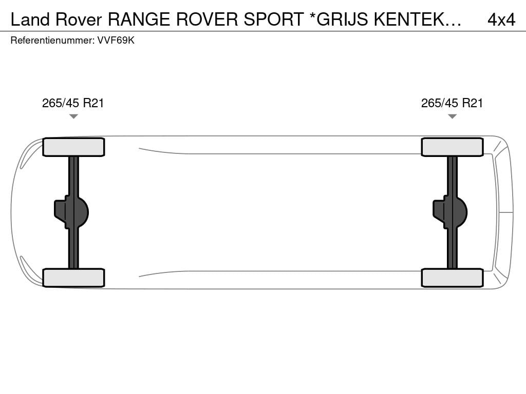 Land Rover Range Rover sport *grijs kenteken marge auto*