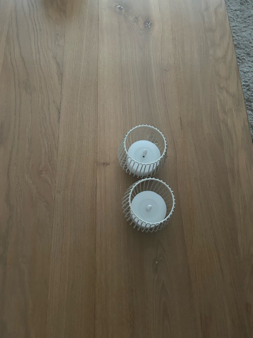 Eet en salontafel eiken