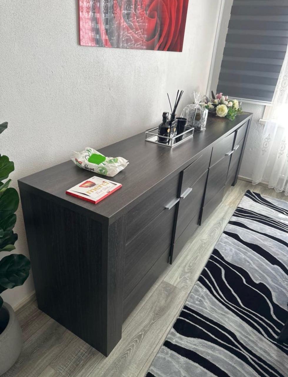 Complete Woonkamerset: TV-meubel, Dressoir, Vitrinekast