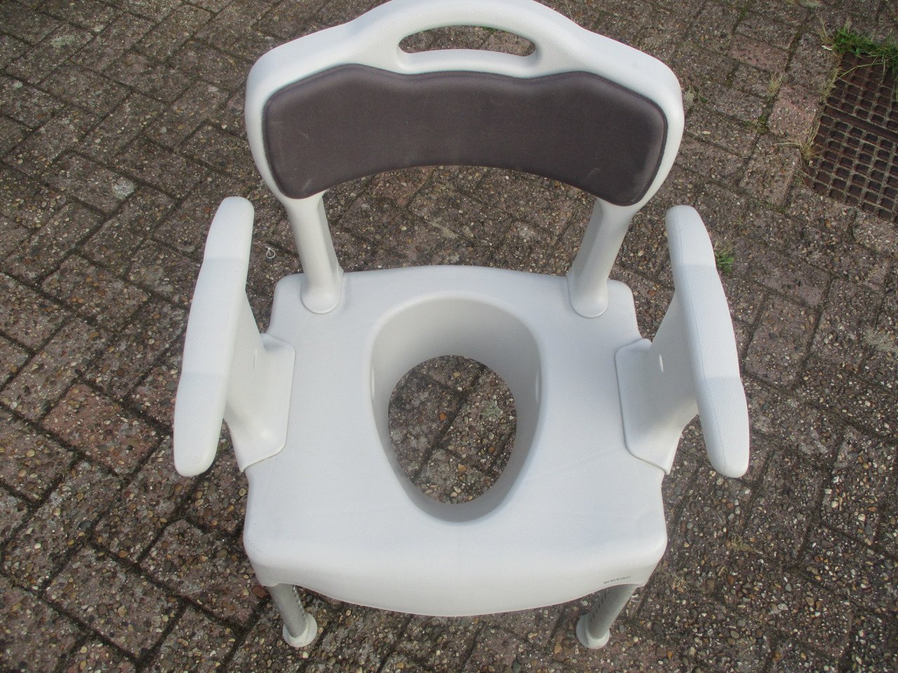 Zgan Stevige Etac douche en/of overzet toiletstoel in hoogte instelbaar