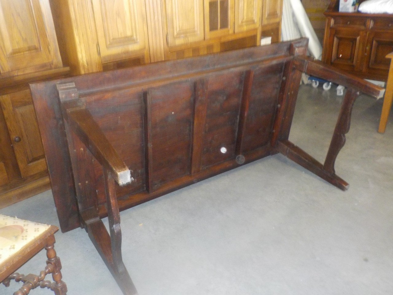 Geheel massief koloniaanse tafel zeer mooie kwaliteit 200 x 100 cm