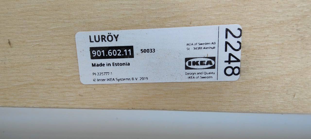2 witte bedonderstellen/ ledikanten van Ikea(Askvoll serie) met lattenbodem