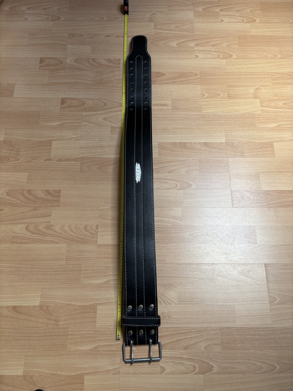 Powerlift riem zwart leer 1.30x10x1
