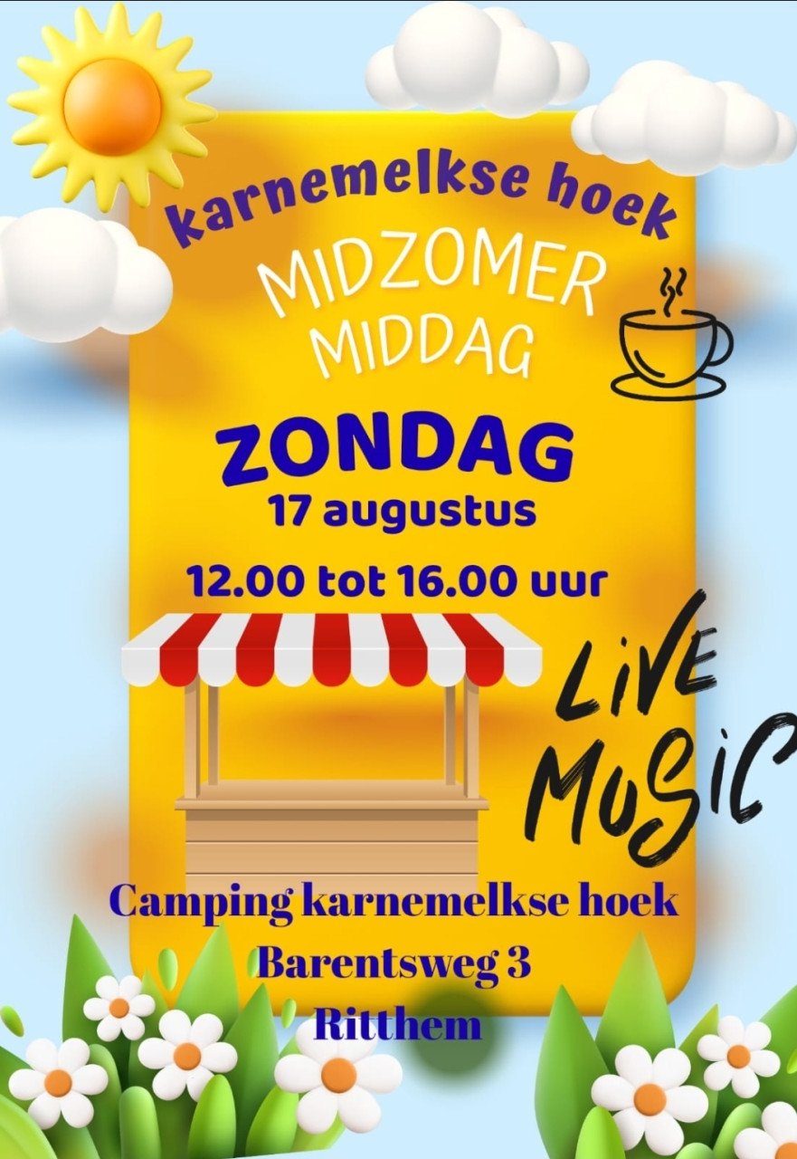 Midzomer middag markt
