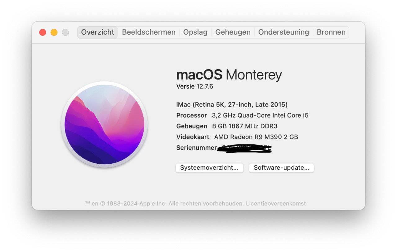 Apple iMac Late 2015 (3,2 GHz, 8 GB RAM. 1 TB)