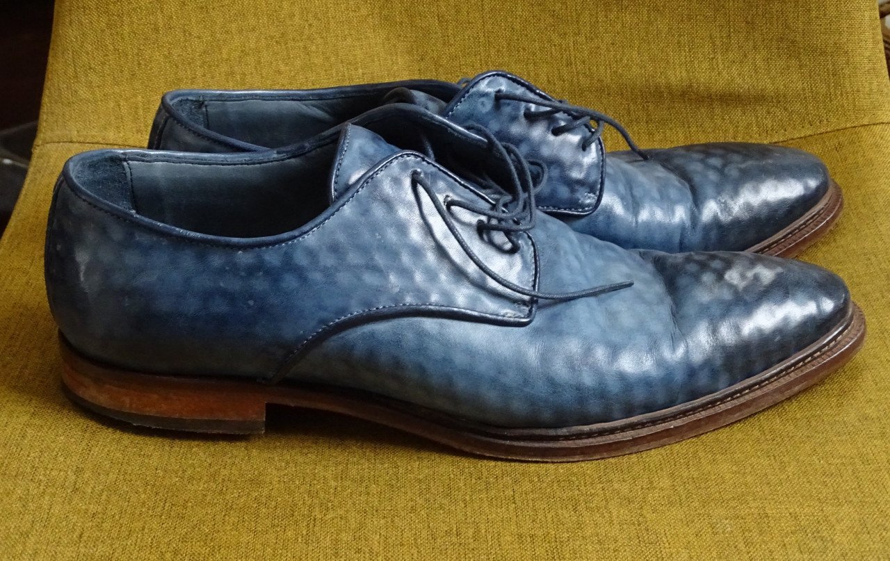 Nette Blauwe Italiaanse schoenen Mt 45