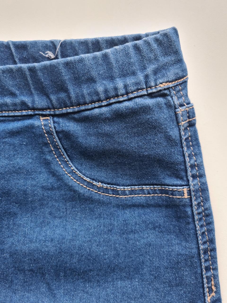 Spijkerstof rokje met elastische tailleband van & Denim Maat 128