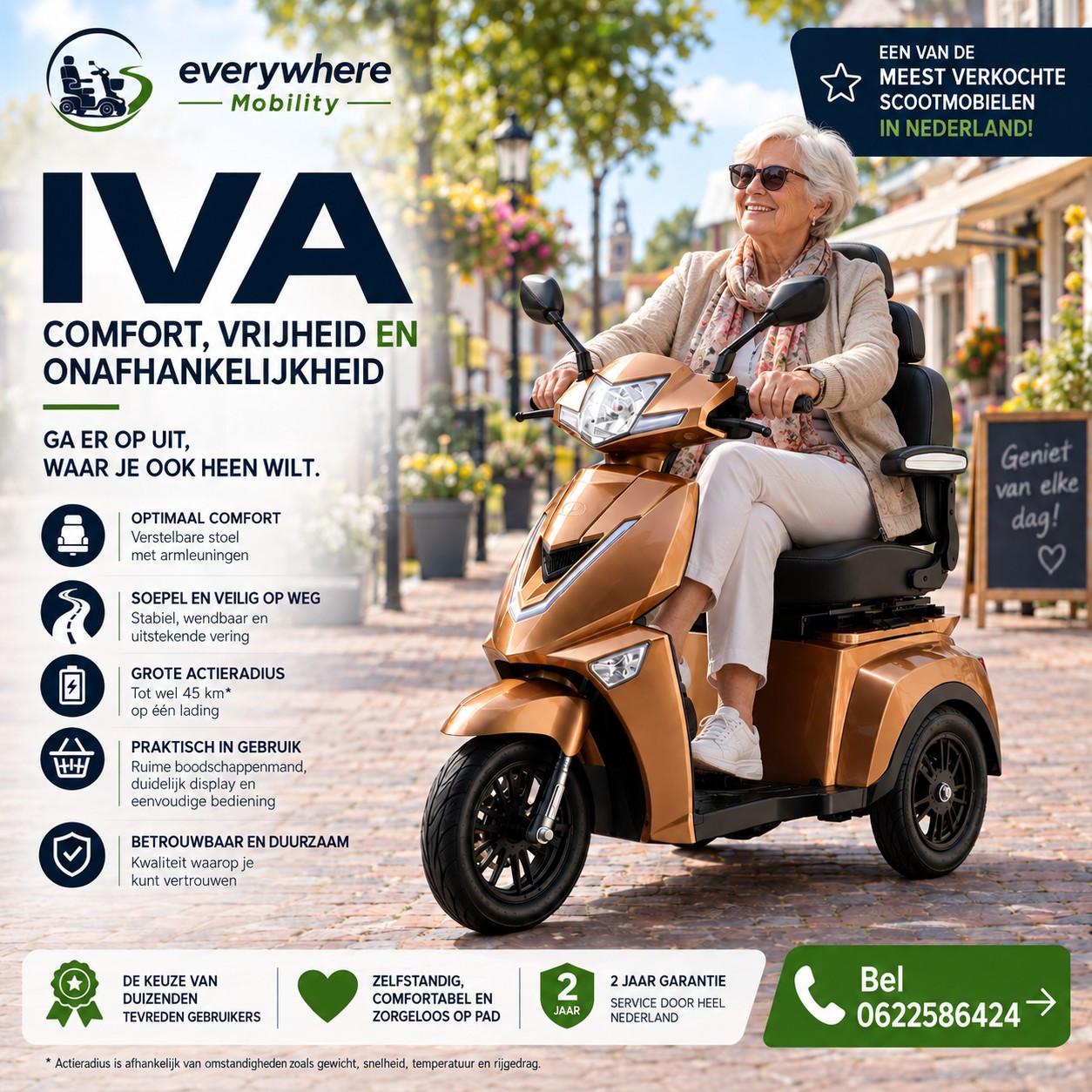 ⭐ IVA Scootmobielen – Krachtig, Modern en Betaalbaar