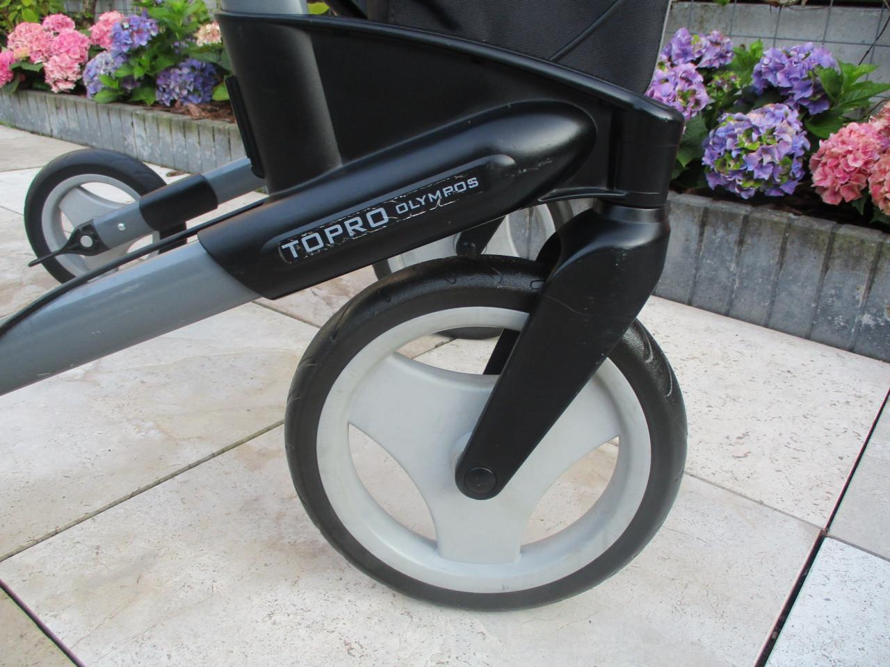 Zgan Topro Olympos opvouwbare lichtgewicht rollator met grote Softwielen