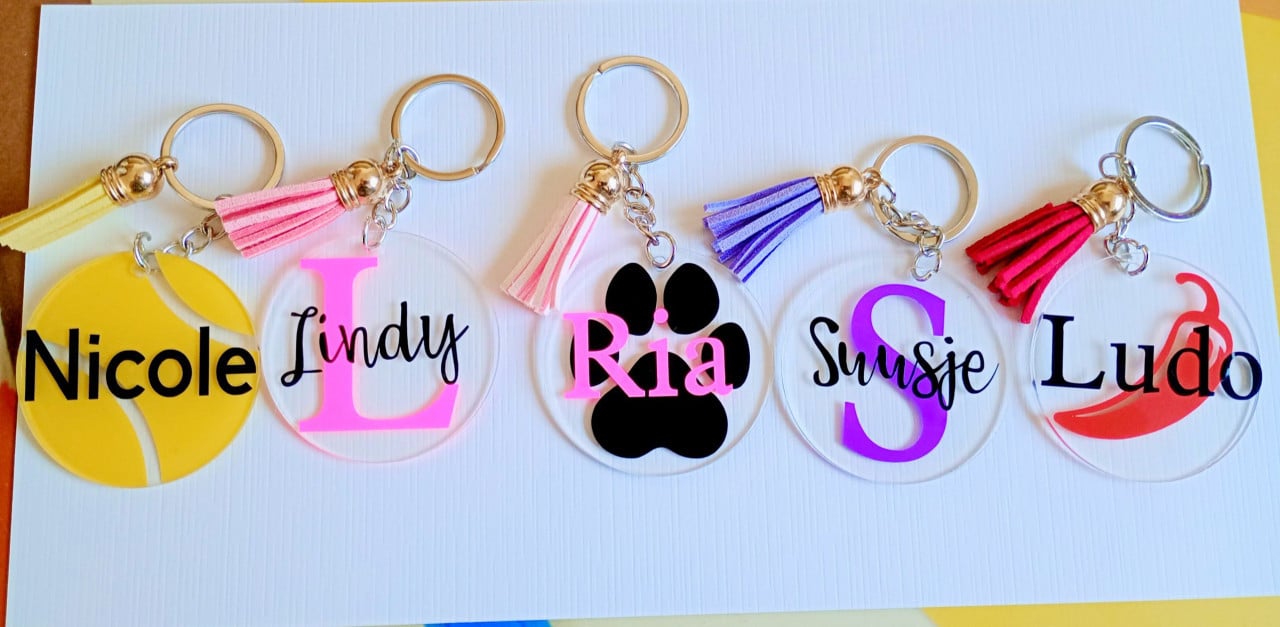Gepersonaliseerde sleutelhangers!