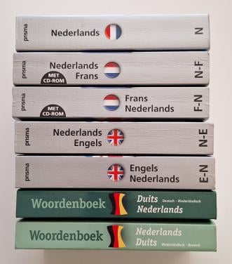 7 woordenboeken Frans-Engels-Duits