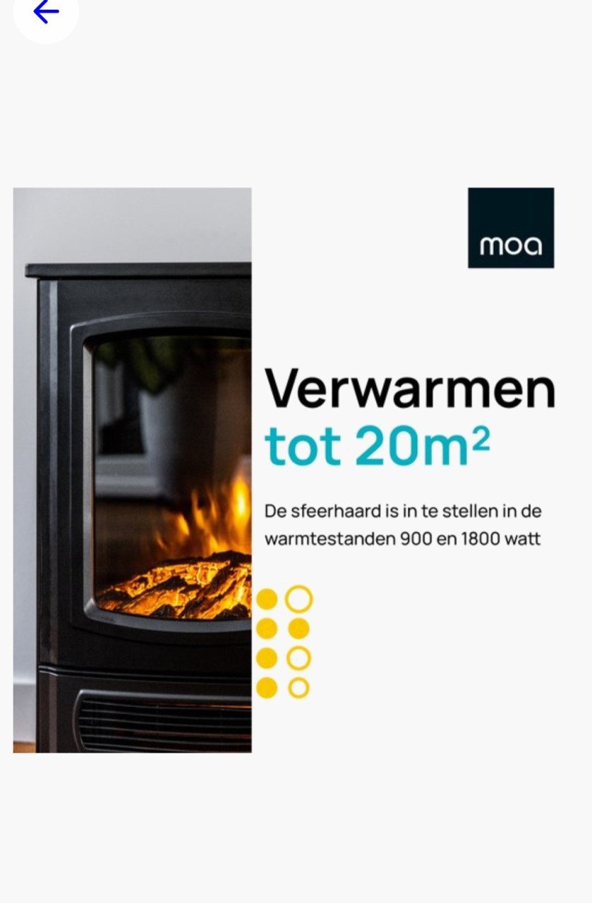 Super gaaf gietijzer elektrische kachel
