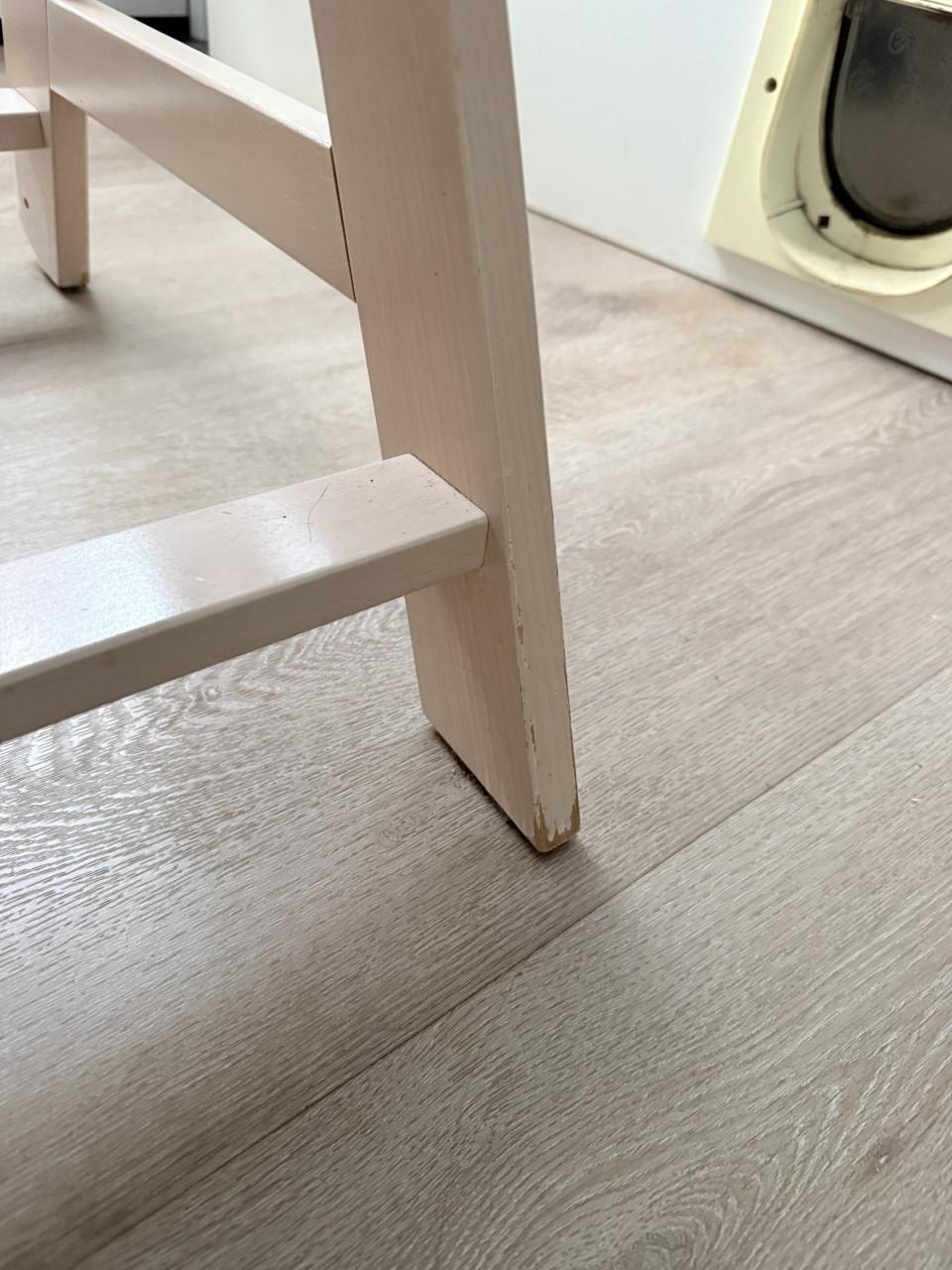 Hauck houten kinderstoel meegroeidtoel whitewash