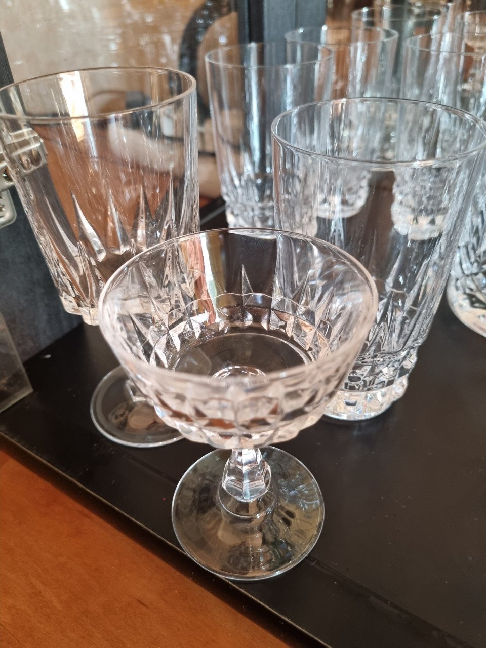 Diverse glazen van kristal (27 delig)