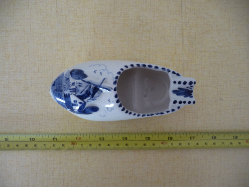 Delfts blauw klompje/asbak