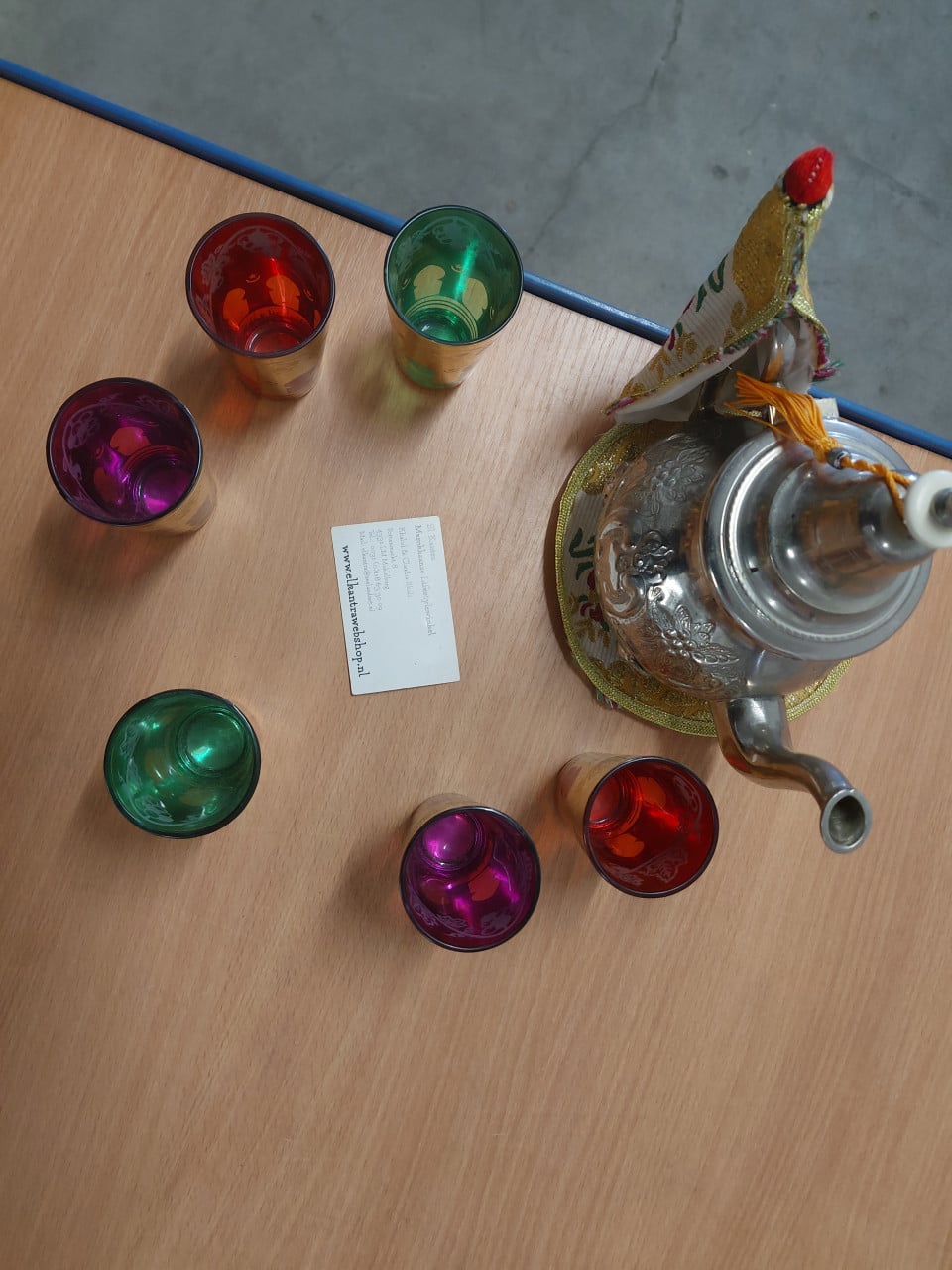 Theepot theeset Marokkaanse El Kantra